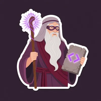 Illustrated portrait of Moses